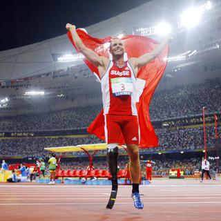 L'ancien champion paralympique suisse Urs Kolly. [Keystone - Eddy Risch]