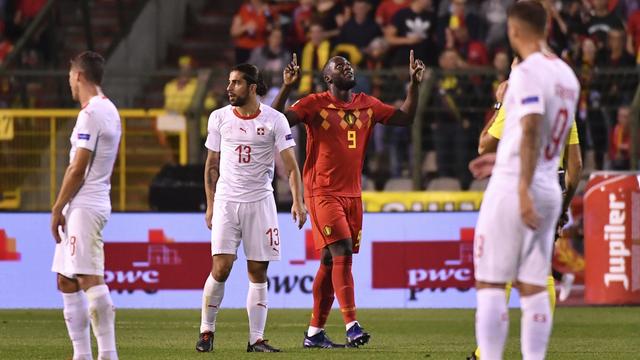 Romelu Lukaku a mis les Suisses à terre. [Geert Vanden Wijngaert]