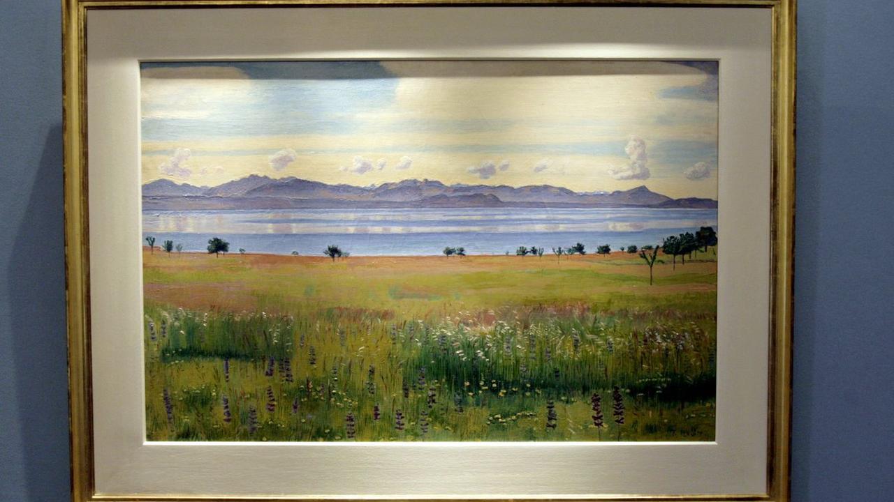 "Le lac Léman vu de St-Prex", peint par Ferdinand Hodler en 1901. [keystone - Martial Trezzini]