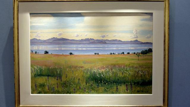 "Le lac Léman vu de St-Prex", peint par Ferdinand Hodler en 1901. [keystone - Martial Trezzini]