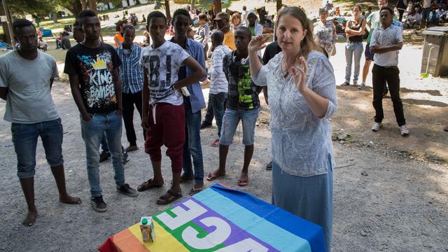 La députée PS tessinoise Lisa Bosia Mirra a été condamnée en 2017 pour avoir aidé des migrants. [Ti-Press/Keystone - Davide Agosta]