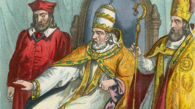 Le Pape Martin V au Concile de Bâle en 1431. [AFP - Fototeca/Leemage]