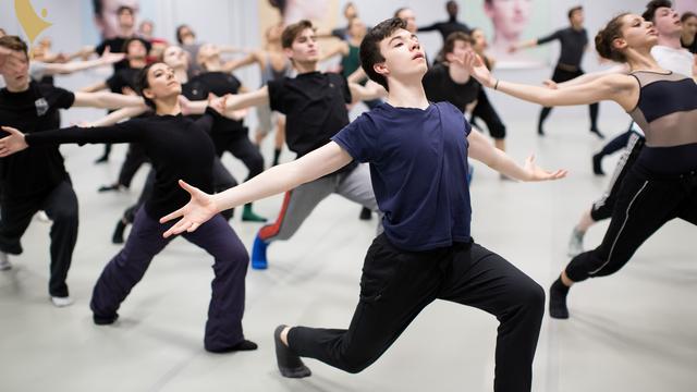 Répétition du projet chorégraphique du Prix de Lausanne 2018. [Prix de Lausanne - Rodrigo Buás]