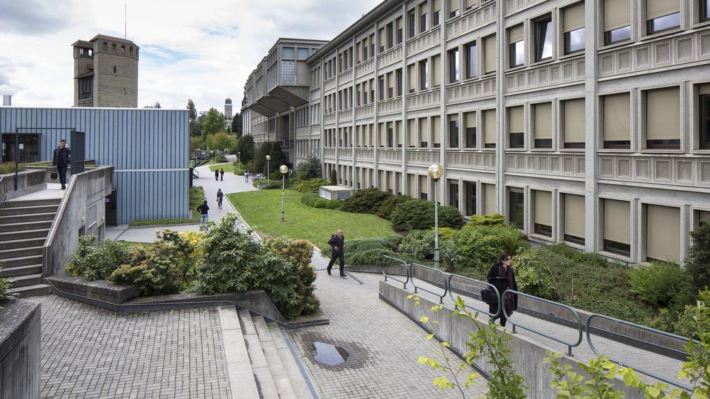 Une vue du site de Miséricorde de l'Université de Fribourg. [Keystone - Gaetan Bally]