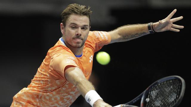 Stan Wawrinka tourne à plein régime à Saint-Pétersbourg. [Dmitry Lovetsky]