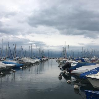 Balade avec Marina Foïs dans le port d'Ouchy à Lausanne. [RTS - Marina Foïs]