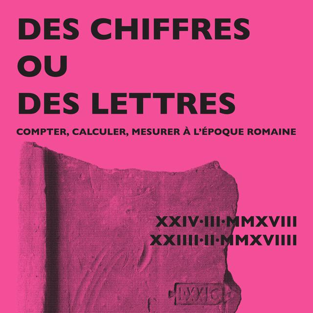 Affiche de l'exposition "Des chiffres ou des lettres", Musée Romain de Vallon. [museevallon.ch - DR]