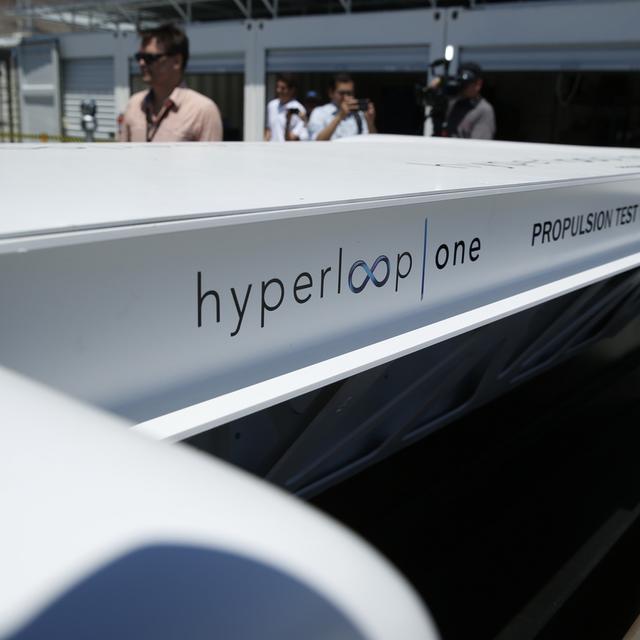 Ici l'hyperloop testé au nord de Las Vegas aux Etats-Unis. [AP/Keystone - John Locher]