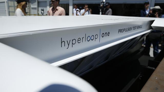 Ici l'hyperloop testé au nord de Las Vegas aux Etats-Unis. [AP/Keystone - John Locher]