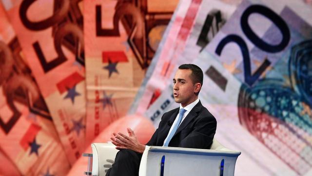 Les ministres des Finances de la zone euro, ici le vice-président du Conseil italien Luigi di Maio, sont parvenus à un accord. [Epa/Keystone - ETTORE FERRARI]