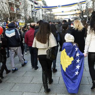 Le Kosovo fête ses dix ans. [Keystone - EPA/Petrit Prenaj]