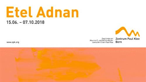 Affiche de l'exposition d'Etel Adnan au Centre Paul Klee. [zpk.org - DR]