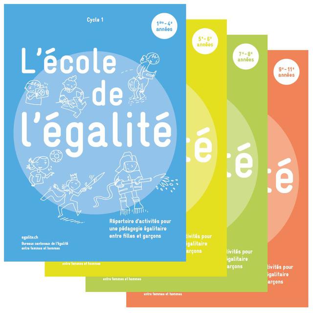 Début 2019, uniques en Suisse, les nouveaux supports d'enseignement "Les Cahiers de l'Egalité" seront à disposition de tout le corps enseignant romand. [DR]