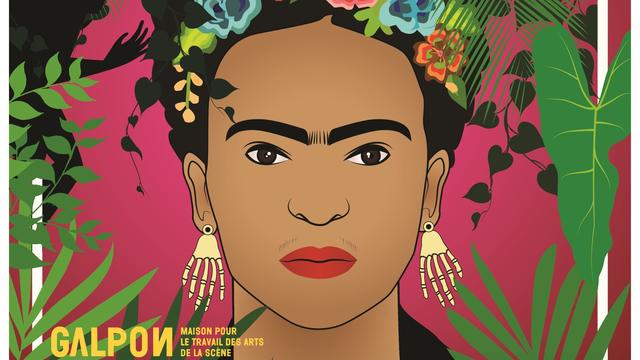 L'affiche du spectacle "Frida Kahlo. Autoportrait d'une femme". [Théâtre Galpon.]