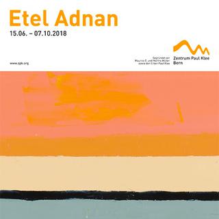 Affiche de l'exposition d'Etel Adnan au Centre Paul Klee. [zpk.org - DR]