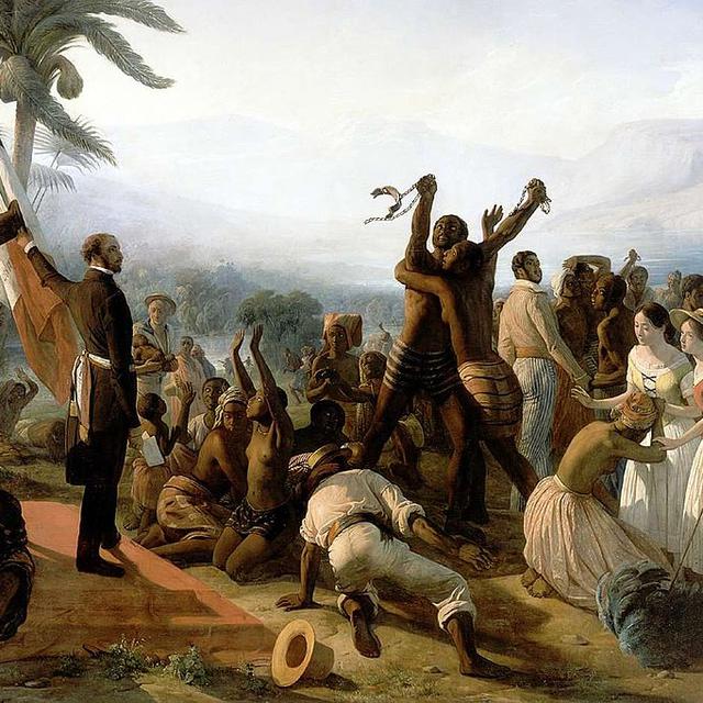 L'abolition de l'esclavage dans les colonies françaises (Auguste François Biard, 1799 - 1882).
