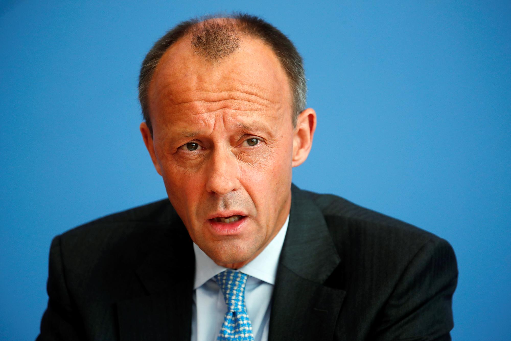 Friedrich Merz, candidat à la présidence de la CDU en Allemagne. [Reuters - Hannibal Hanschke]
