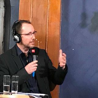 Thibaut Schaller dans l'émission Forum en direct de Sion. [RTS - Marie Giovanola]