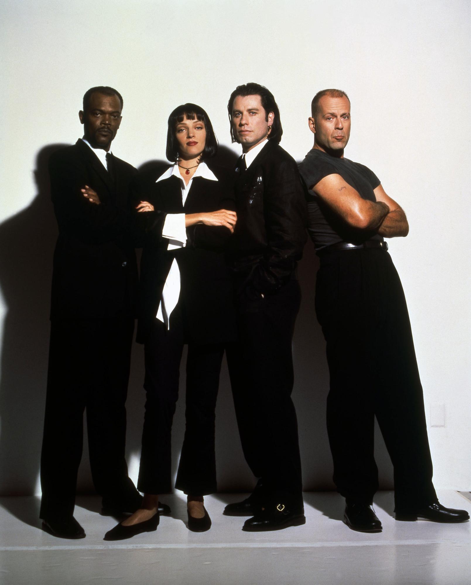 Les acteurs Samuel L. Jackson, Uma Thurman, John Travolta et Bruce Willis. [AFP - Miramax / A Band Apart / Collection ChristopheL]