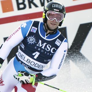 Justin Murisier prendra part au combiné alpin de Wengen. [Keystone - Peter Schneider]