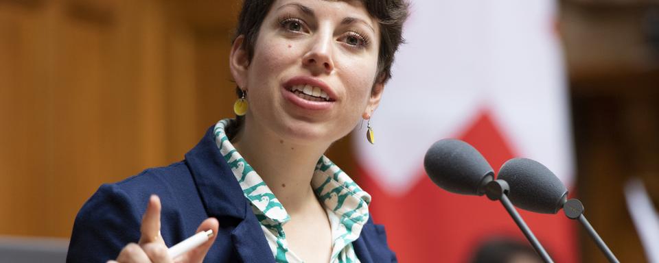 La conseillère nationale verte genevoise, Lisa Mazzone. [Keystone - Anthony Anex]