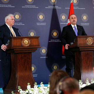 L'annonce a été faite à l'issue de la visite de Rex Tillerson à Ankara. [EPA/Keystone - Tumay Berklin]