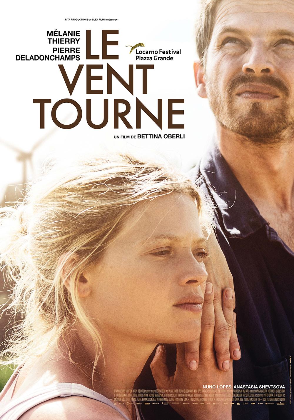 Une des affiches du film "Le vent tourne", de Bettina Oberli, avec Mélanie Thierry. [RTS - Rita Productions & Silex Films]