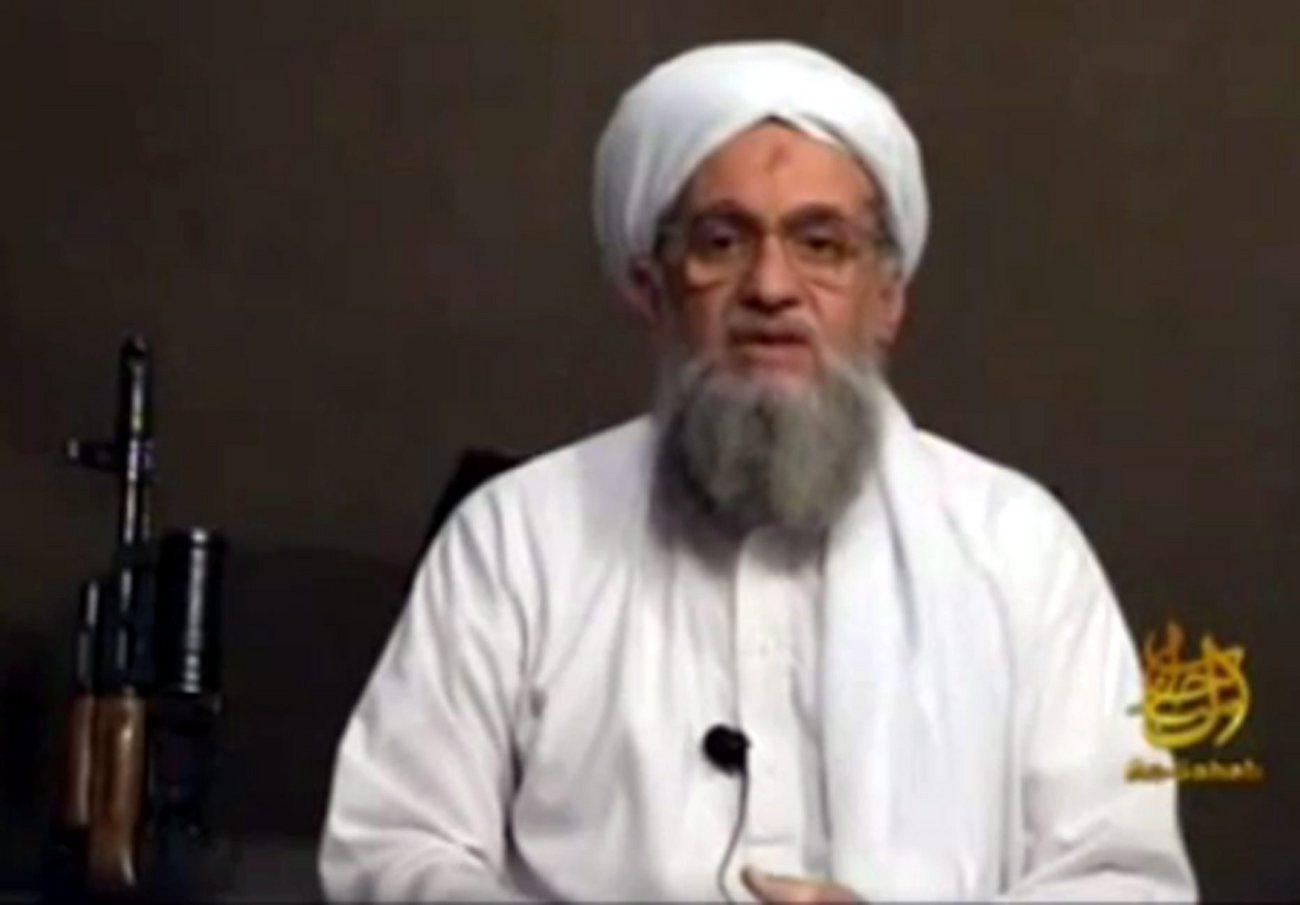 Ayman al-Zawahiri. (Capture d'écran de la chaîne Al Arabiya) [EPA - AL ARABIYA TELEVISION/HANDOUT]