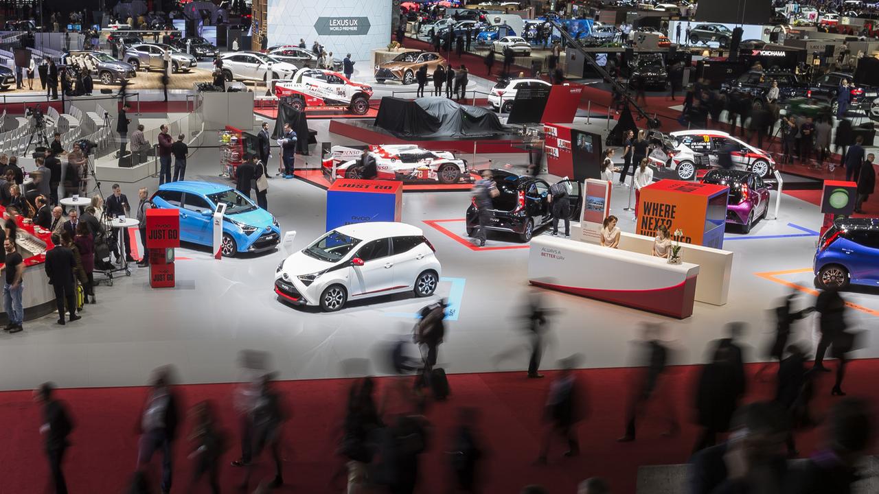 Le Salon de l'auto de Genève assouplit son règlement pour donner la possibilité aux acteurs issus des nouvelles technologies de participer. [Keystone - Cyril Zingaro]