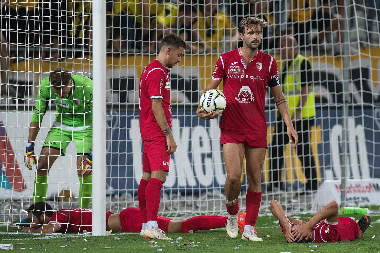 Bienne était à 2 doigts de sortir son voisin Young Boys. [KEYSTONE - Daniel Teuscher]