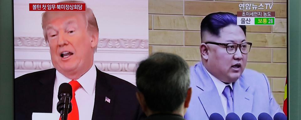 Donald Trump annonce un sommet avec Kim Jong-Un dans 3 à 4 semaines. [AP/Keystone - Lee Jin-man]