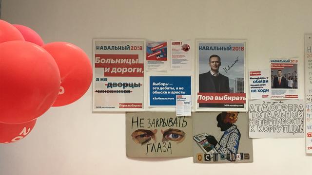 Dans le quartier général régional de l'opposant Alexandre Navalny à Novossibirsk. [RTS - Isabelle Cornaz]