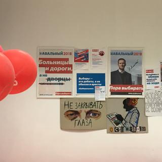 Dans le quartier général régional de l'opposant Alexandre Navalny à Novossibirsk. [RTS - Isabelle Cornaz]