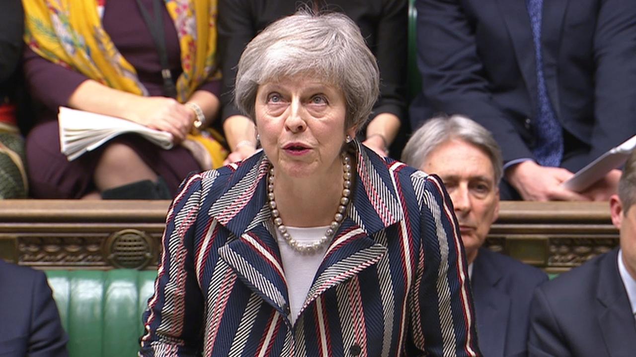 Une polémique a retardé le début des débats sur le Brexit au Parlement Britannique. Ici, La Première ministre Theresa May, photographiée le 26 novembre 2018. [Télévision parlementaire britannique]