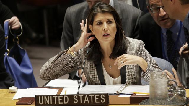 Nikki Haley a rédigé le procès de résolution contre le Hamas. [AP/Keystone - Seth Wenig]