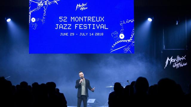 Conférence de presse du Montreux Jazz Festival. [EPA/Keystone - Jean-Christophe Bott]