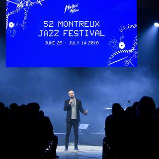 Conférence de presse du Montreux Jazz Festival. [EPA/Keystone - Jean-Christophe Bott]