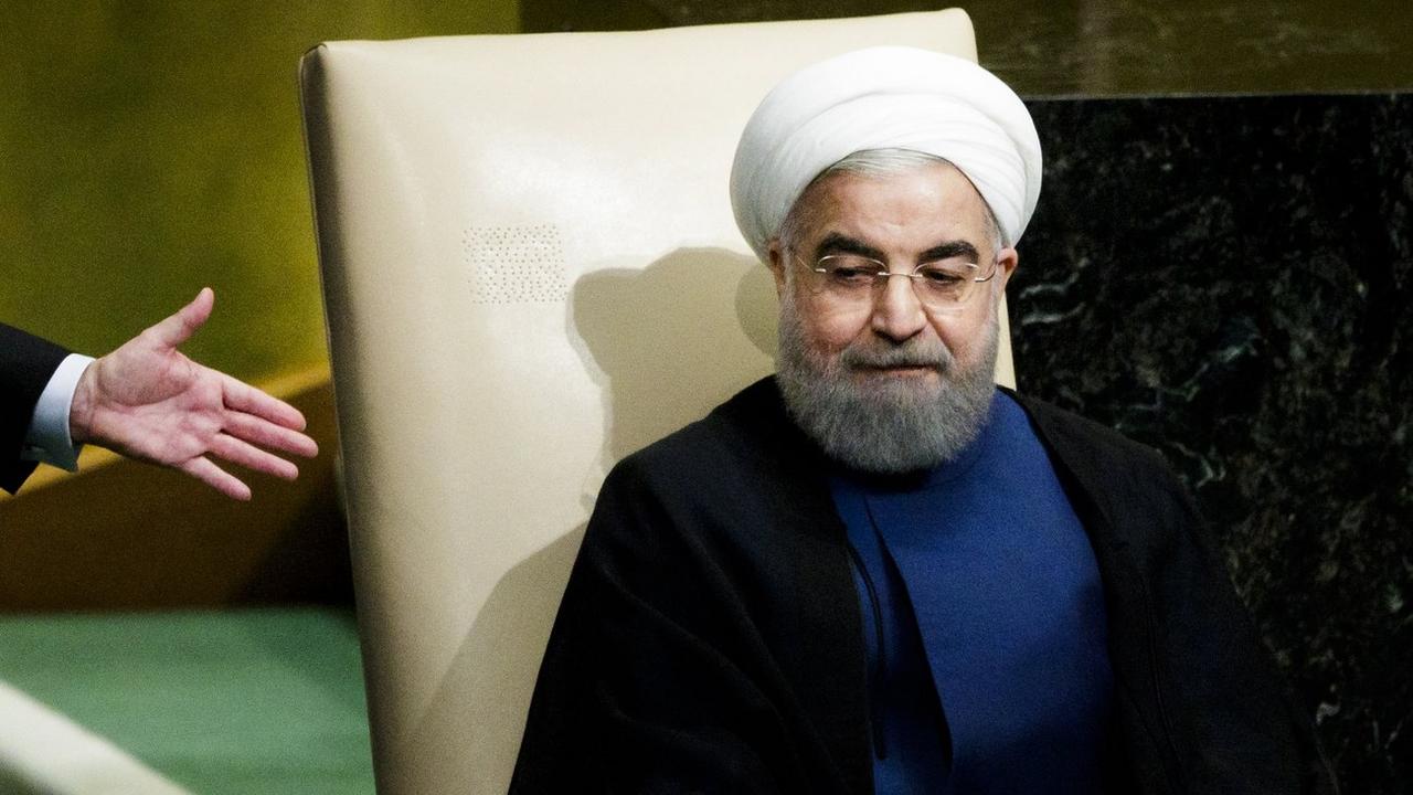 Le président iranien Hassan Rohani est en visite officielle en Suisse les 2 et 3 juillet 2018. [EPA/Keystone - Justin Lane]