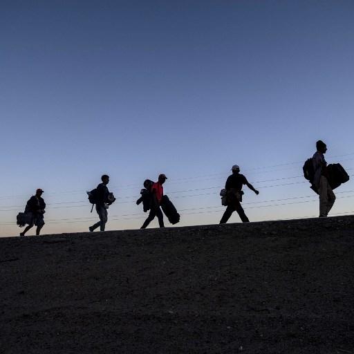 Vendredi 23 novembre: des migrants faisant route à travers le Mexique en direction des Etats-Unis. [afp - Pedro Pardo]