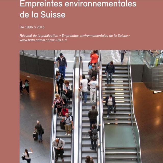 La couverture de l'étude de l'OFEV sur lʹempreinte environnementale de la Suisse. [bafu.admin.ch - DR]