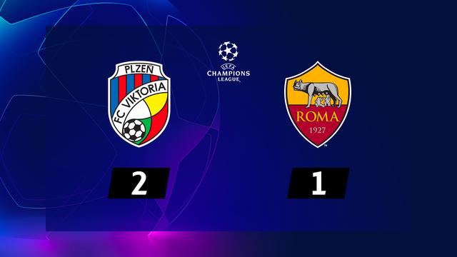 6e journée, Viktoria Plzen - AS Rome (2-1): le résumé de la rencontre