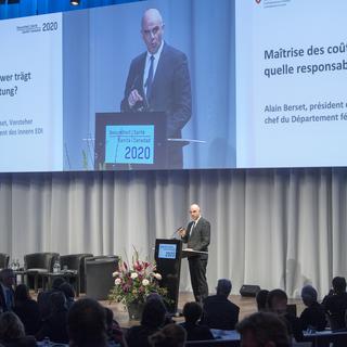 Alain Berset a convoqué la 5e conférence nationale Santé 2020. [Keystone - Marcel Bieri]