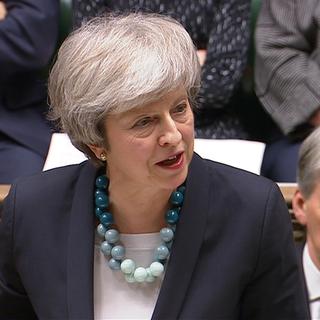 La Première ministre Theresa May à la Chambre des Communes le 10 décembre 2018. [Télévision parlementaire britannique]