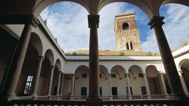 Une exposition au Palazzo ducale de Gênes (photo) était consacrée à une cinquantaine d’oeuvres signées Amedeo Modigliani. [Keystone - Martin Ruetschi]