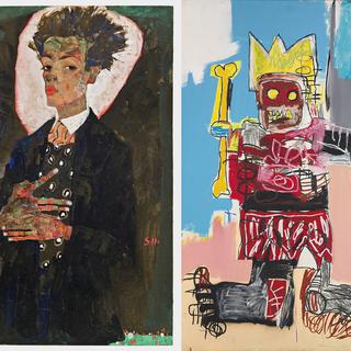 Egon Schiele et Jean-Michel Basquiat, deux génies exposés à la Fondation Louis Vuitton de Paris. [Fondation Louis Vuitton - Courtesy of Ernst Ploil, Vienne / © Estate of Jean-Michel Basquiat. Licensed by Artestar, New York]