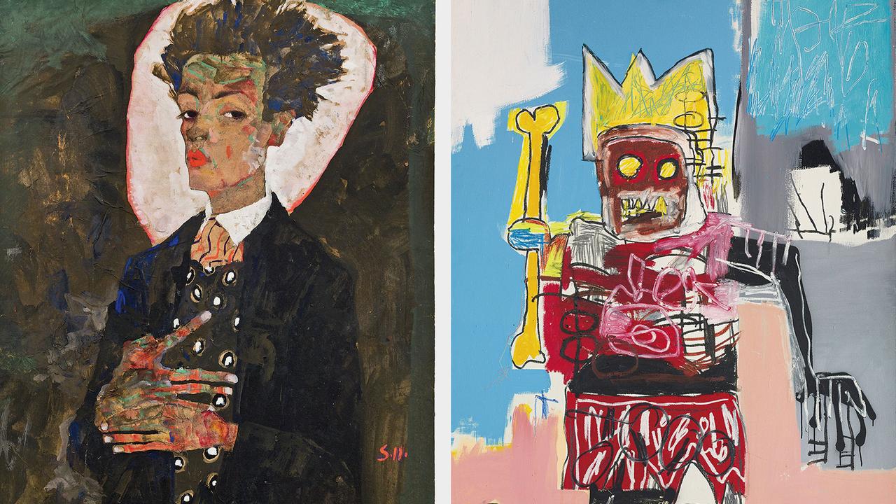 Egon Schiele et Jean-Michel Basquiat, deux génies exposés à la Fondation Louis Vuitton de Paris. [Fondation Louis Vuitton - Courtesy of Ernst Ploil, Vienne / © Estate of Jean-Michel Basquiat. Licensed by Artestar, New York]
