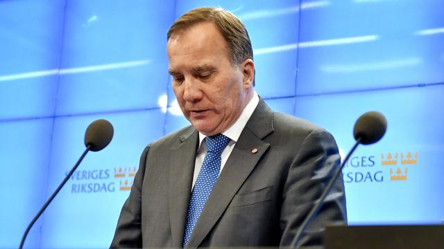 Le premier ministre suédois sortant Stefan Löfven. [EPA/Keystone - Jonas Ekstroemer]