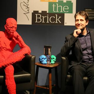Nathan Sawaya et son exposition "The Art of the Brick". [Palexpo]
