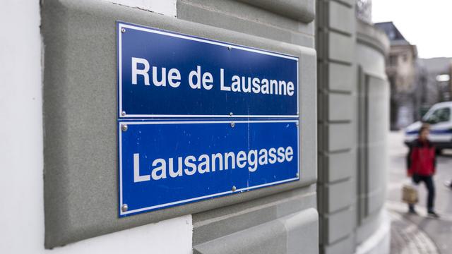 Fribourg débloque des fonds pour venir en aides aux commerçant de la Rue de Lausanne. [Keystone - Gaëtan Bally]