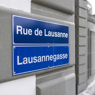 Fribourg débloque des fonds pour venir en aides aux commerçant de la Rue de Lausanne. [Keystone - Gaëtan Bally]